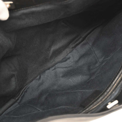 Gucci Black Canvas GG Handbag
