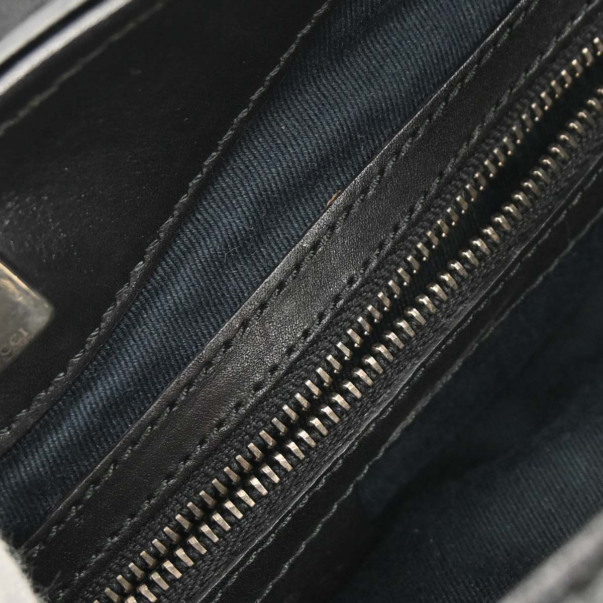 Gucci Black Canvas GG Handbag