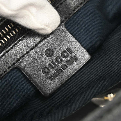 Gucci Black Canvas GG Handbag