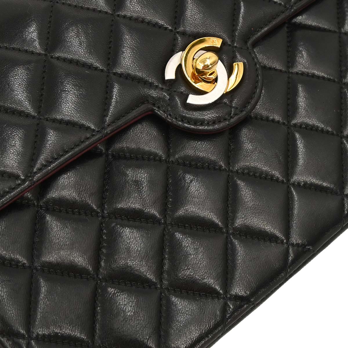 Chanel Black Lambskin Paris Shoulder Bag