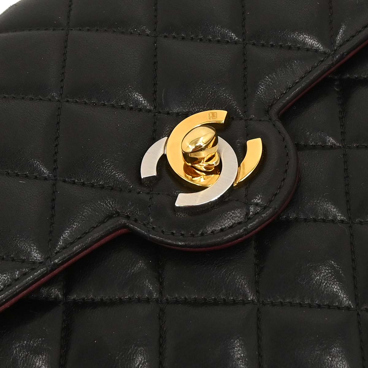 Chanel Black Lambskin Paris Shoulder Bag