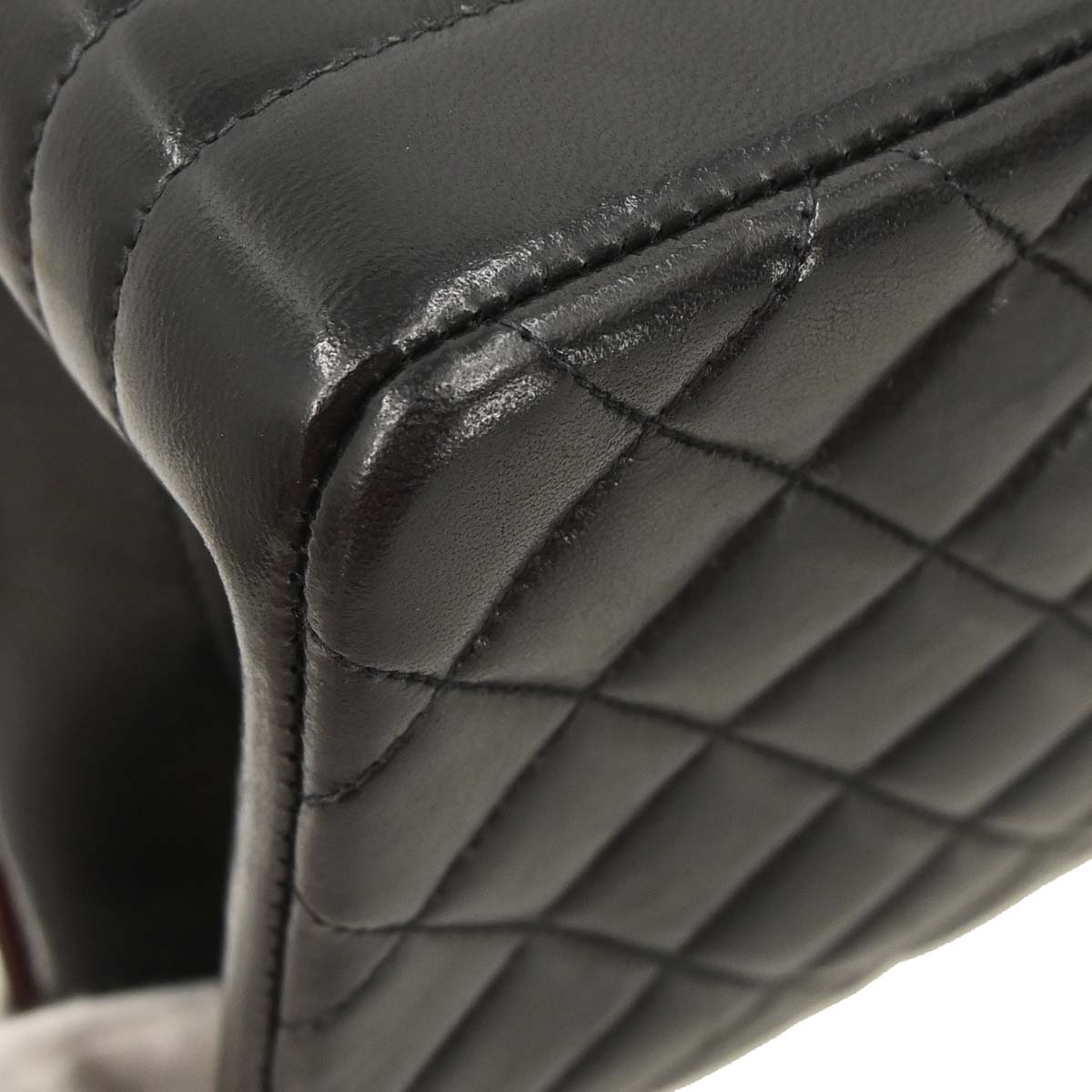 Chanel Black Lambskin Paris Shoulder Bag