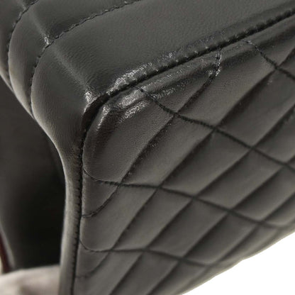 Chanel Black Lambskin Paris Shoulder Bag