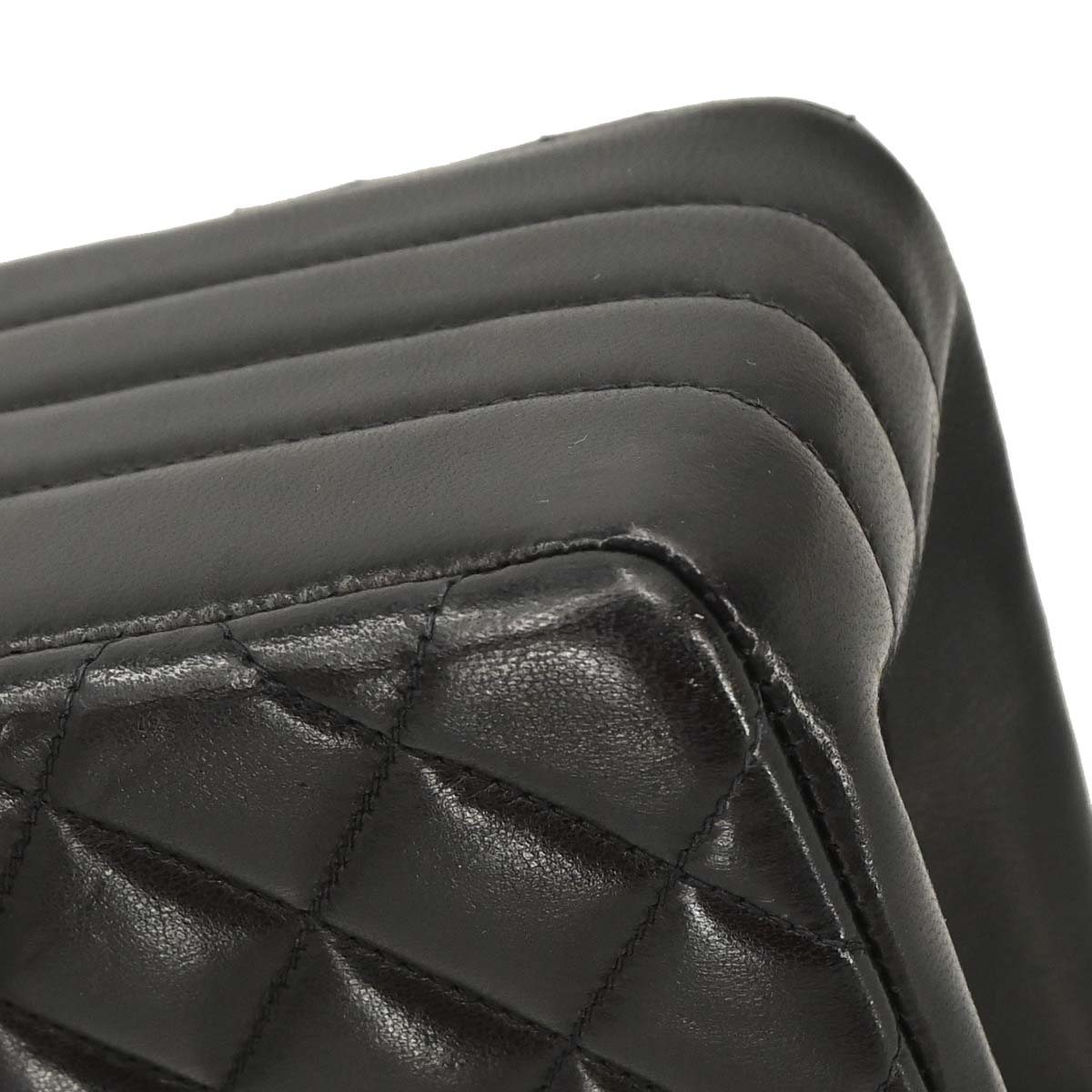 Chanel Black Lambskin Paris Shoulder Bag