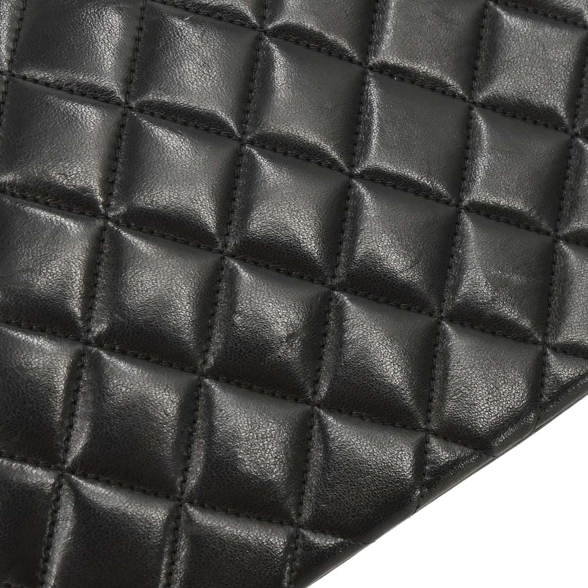 Chanel Black Lambskin Paris Shoulder Bag