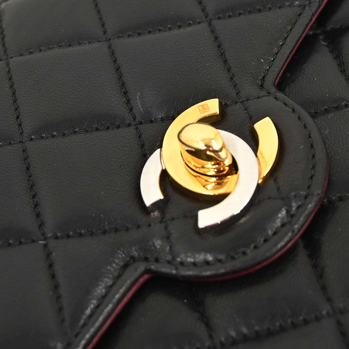 Chanel Black Lambskin Paris Shoulder Bag