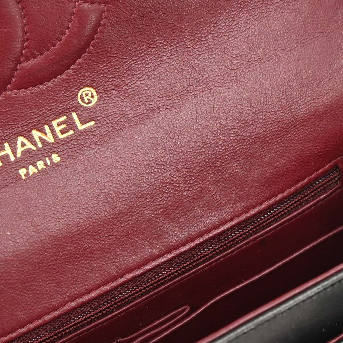 Chanel Black Lambskin Paris Shoulder Bag