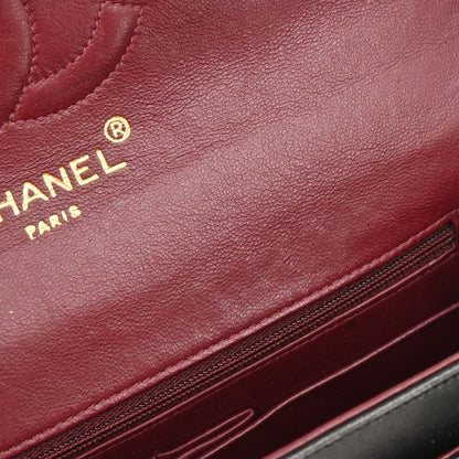 Chanel Black Lambskin Paris Shoulder Bag