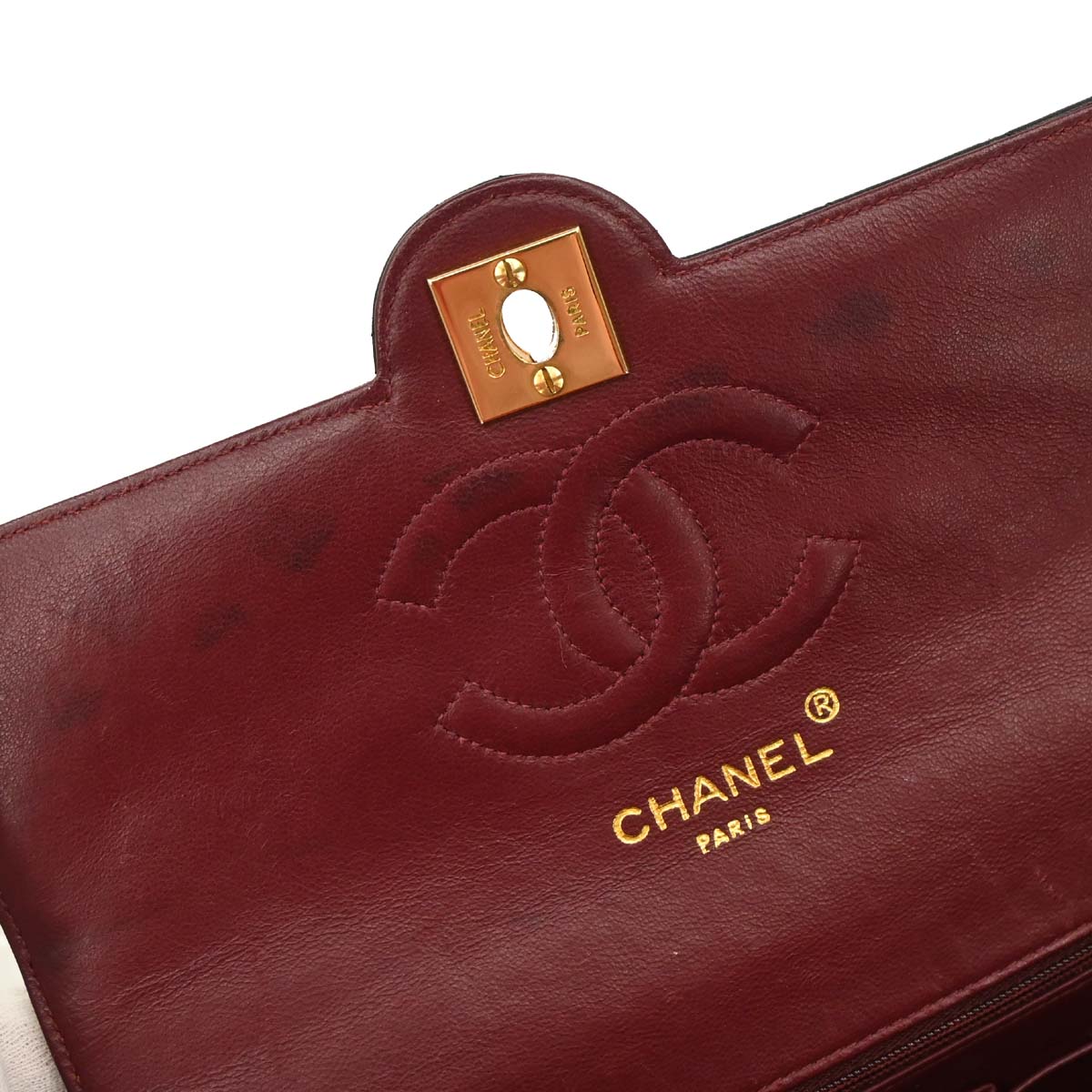 Chanel Black Lambskin Paris Shoulder Bag