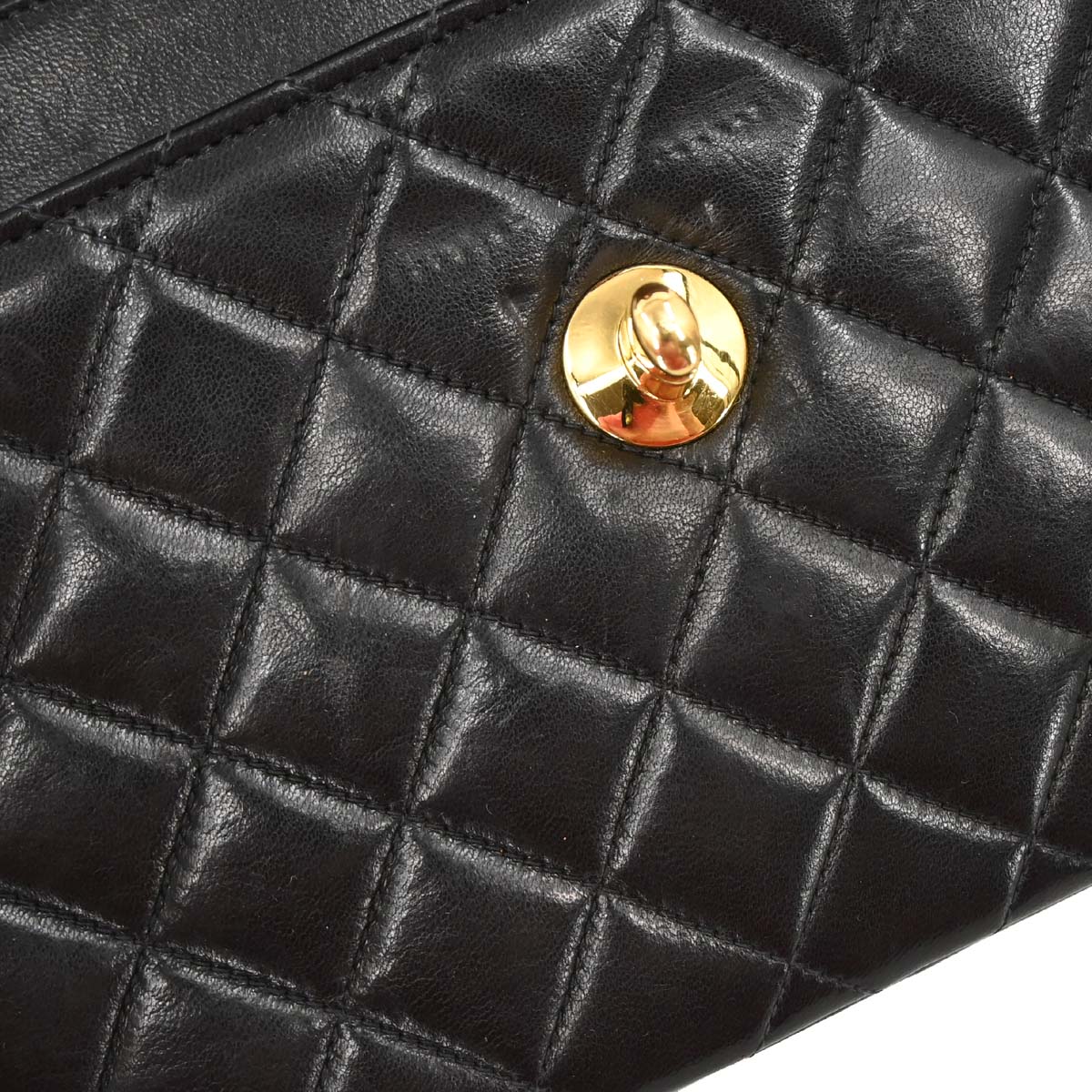 Chanel Black Lambskin Paris Shoulder Bag