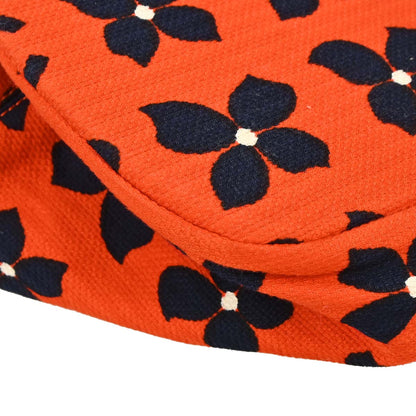 Chanel Red Canvas Flower Tote Handbag