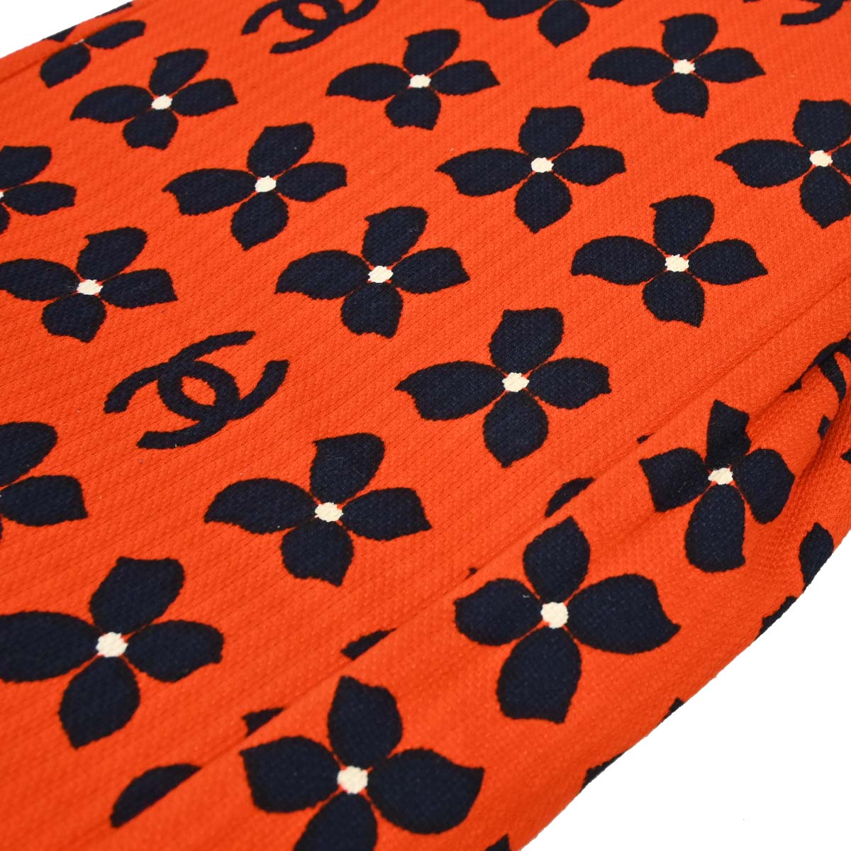 Chanel Red Canvas Flower Tote Handbag