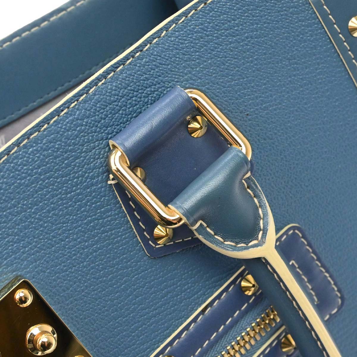 Louis Vuitton 2004 Blue Suhali Le Fabuleux Handbag M91813