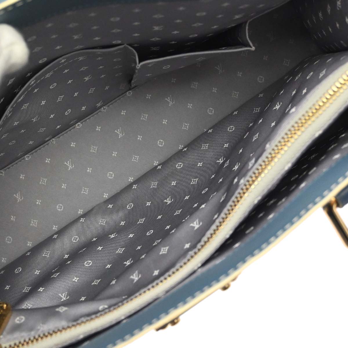 Louis Vuitton 2004 Blue Suhali Le Fabuleux Handbag M91813