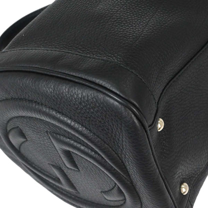 Gucci Black Leather Soho Handbag