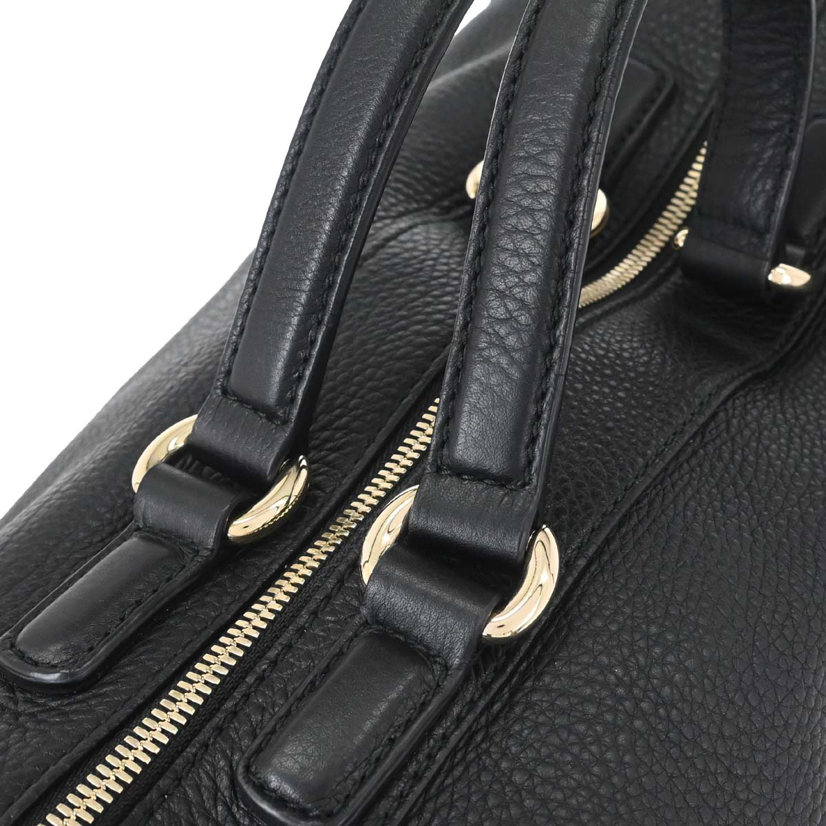 Gucci Black Leather Soho Handbag