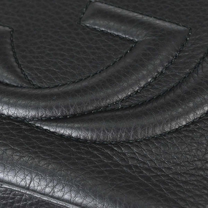 Gucci Black Leather Soho Handbag