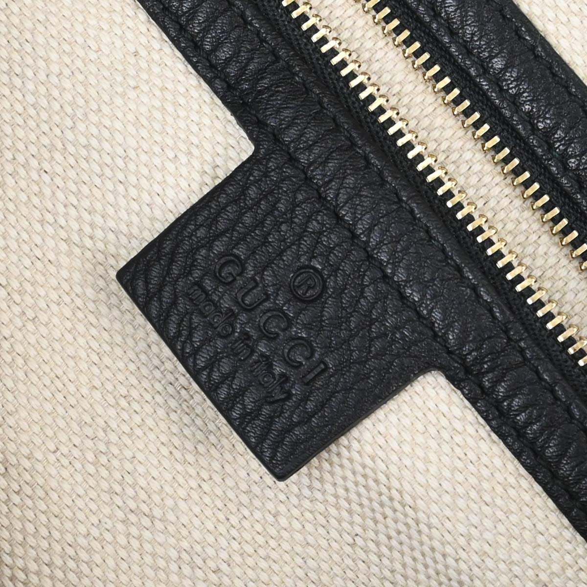 Gucci Black Leather Soho Handbag