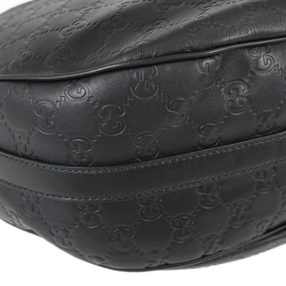 Gucci Black Leather GG Twins Guccissima Hobo Handbag
