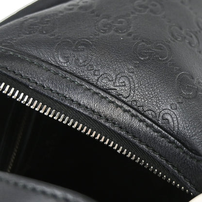 Gucci Black Leather GG Twins Guccissima Hobo Handbag
