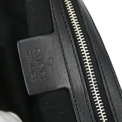 Gucci Black Leather GG Twins Guccissima Hobo Handbag