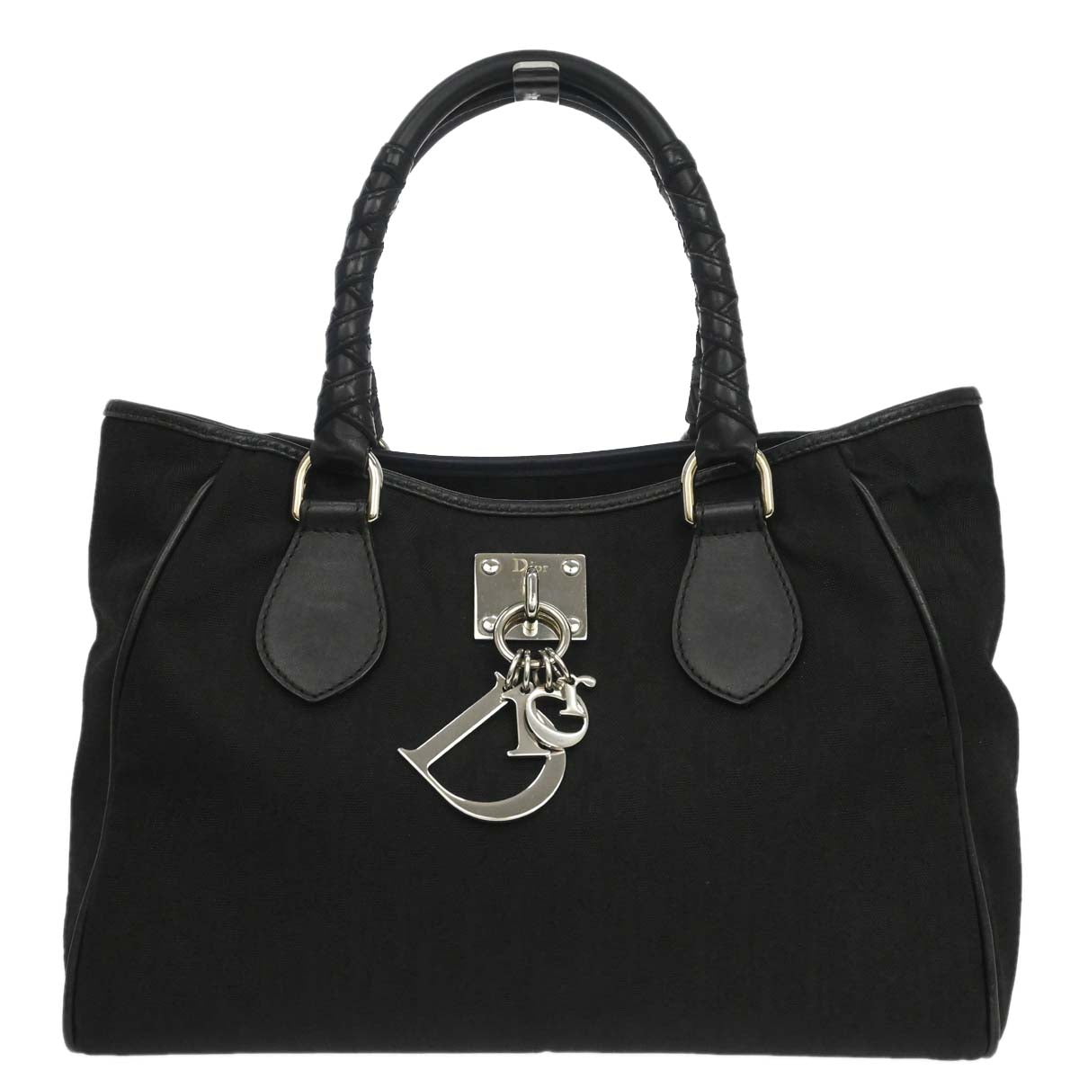 Christian Dior Black Nylon Trotter Lovely Tote Handbag