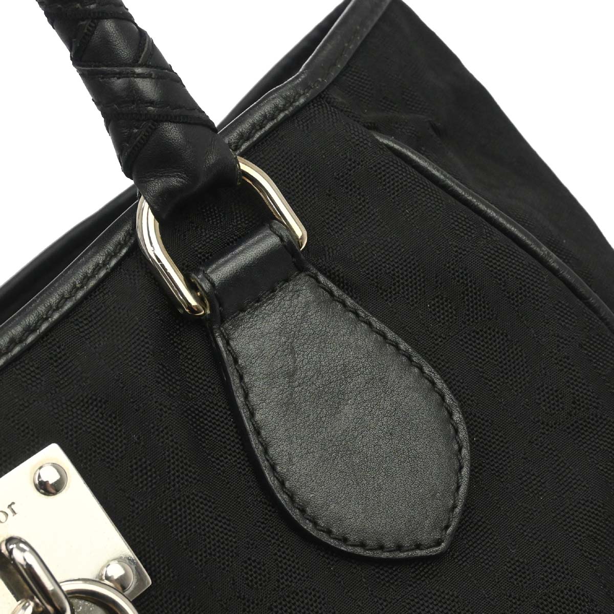 Christian Dior Black Nylon Trotter Lovely Tote Handbag