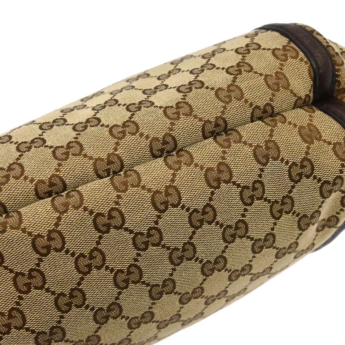 Gucci Brown GG Canvas Techno Horsebit Hobo Bag