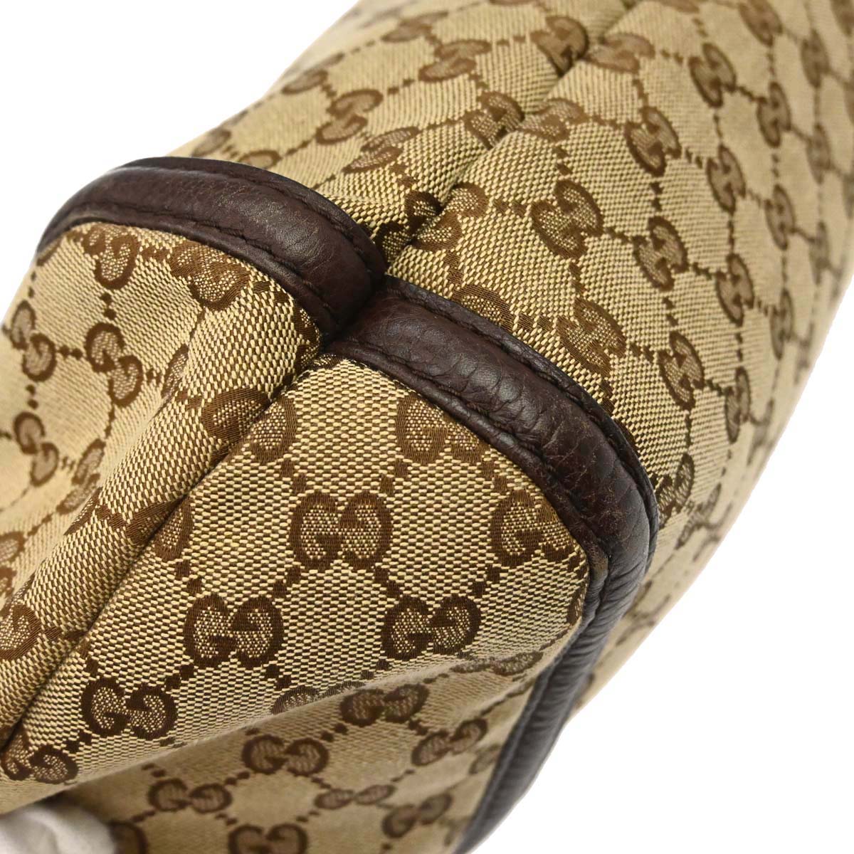 Gucci Brown GG Canvas Techno Horsebit Hobo Bag