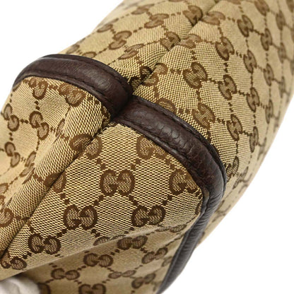 Gucci Brown GG Canvas Techno Horsebit Hobo Bag