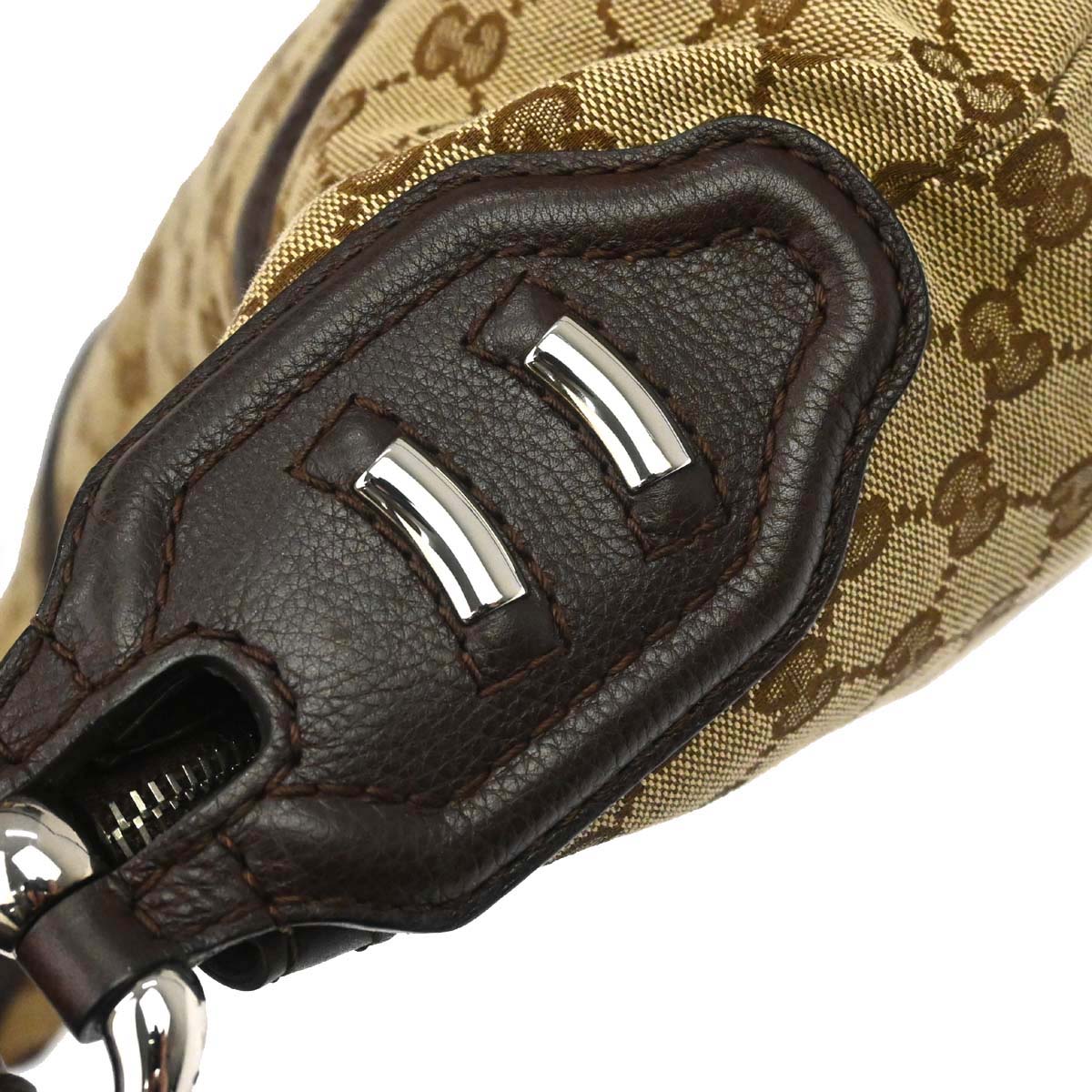 Gucci Brown GG Canvas Techno Horsebit Hobo Bag
