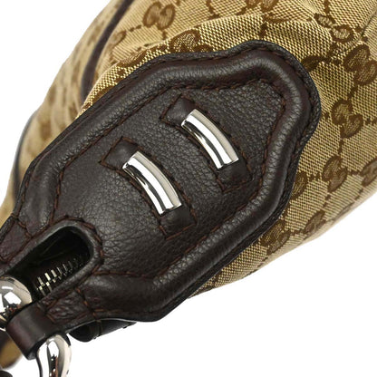 Gucci Brown GG Canvas Techno Horsebit Hobo Bag