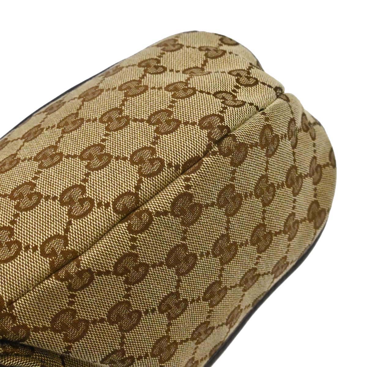 Gucci Brown GG Canvas Techno Horsebit Hobo Bag