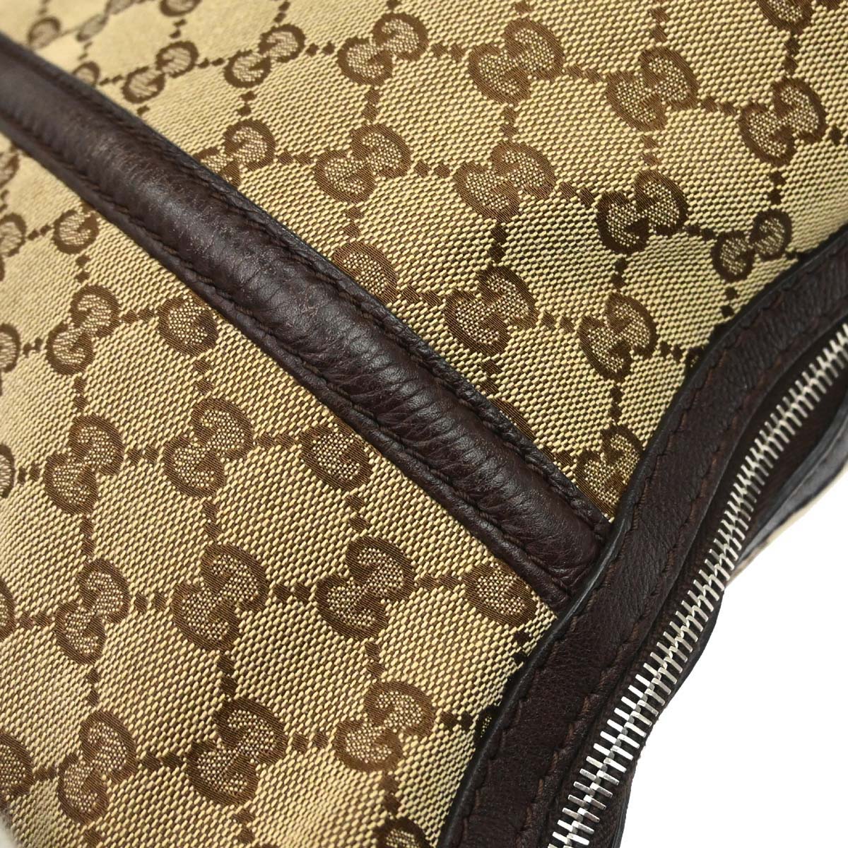 Gucci Brown GG Canvas Techno Horsebit Hobo Bag