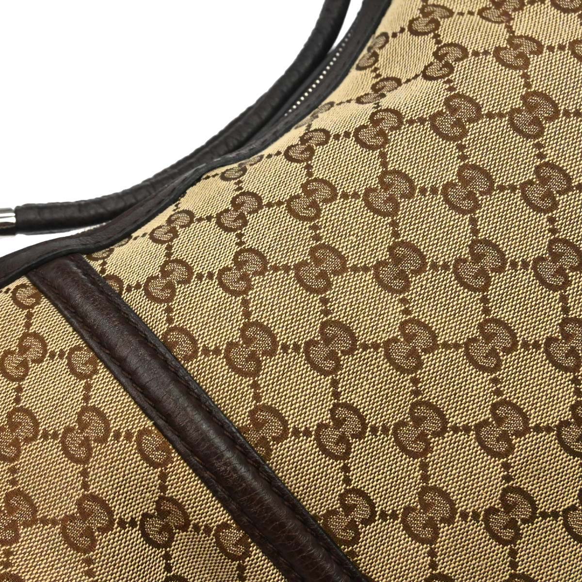 Gucci Brown GG Canvas Techno Horsebit Hobo Bag