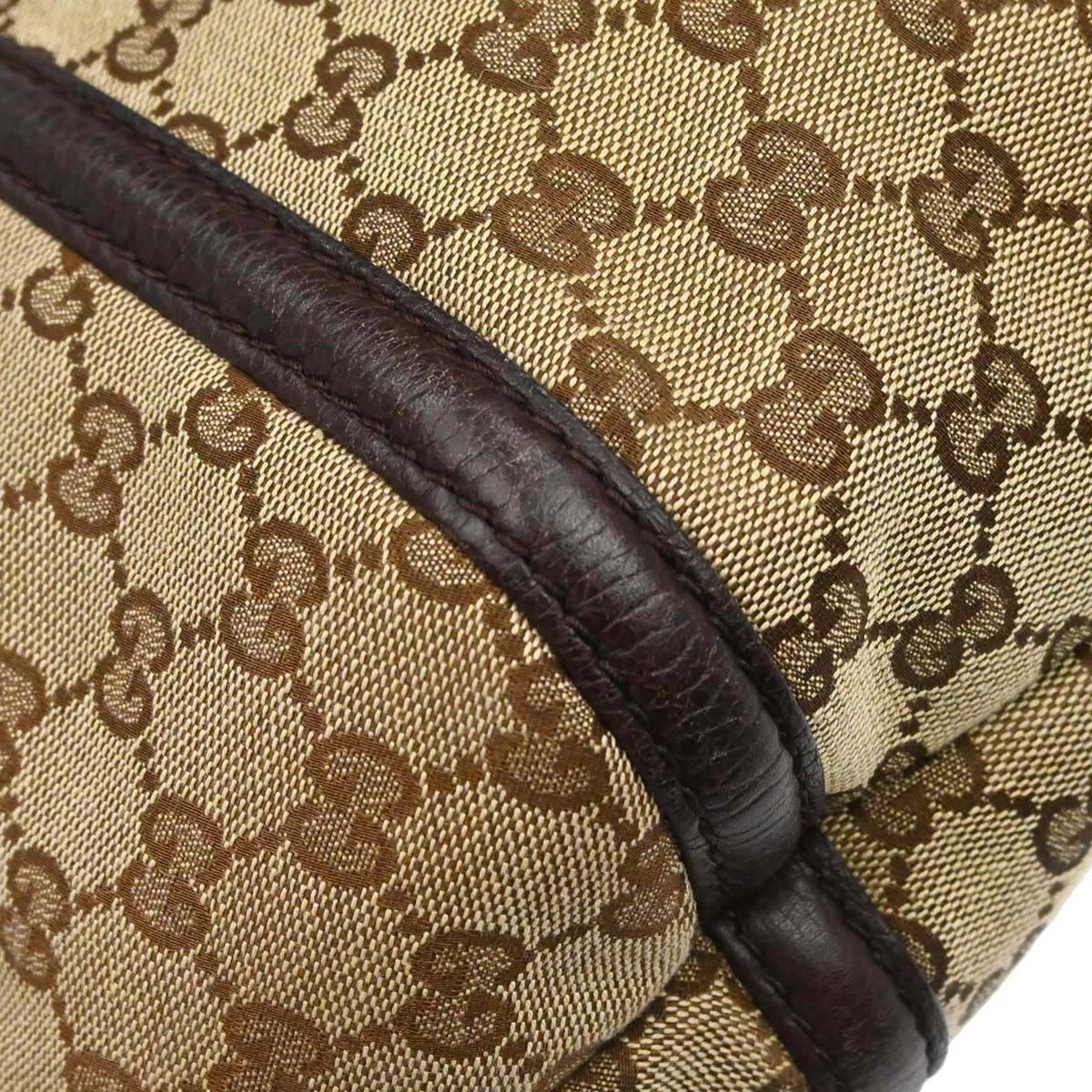 Gucci Brown GG Canvas Techno Horsebit Hobo Bag
