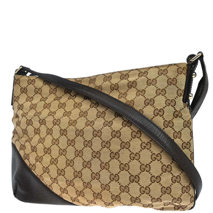 Gucci Brown GG Canvas Sherry Horsebit Shoulder Bag