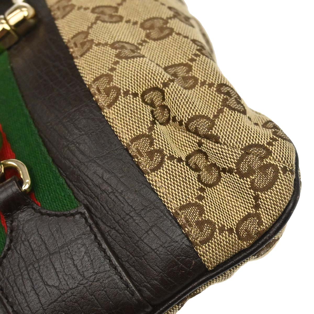 Gucci Brown GG Canvas Sherry Horsebit Shoulder Bag