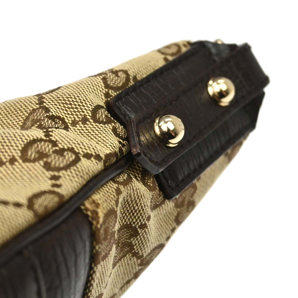 Gucci Brown GG Canvas Sherry Horsebit Shoulder Bag