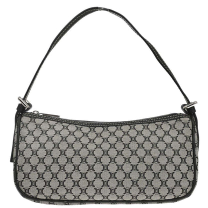 Celine Gray Black Macadam Handbag