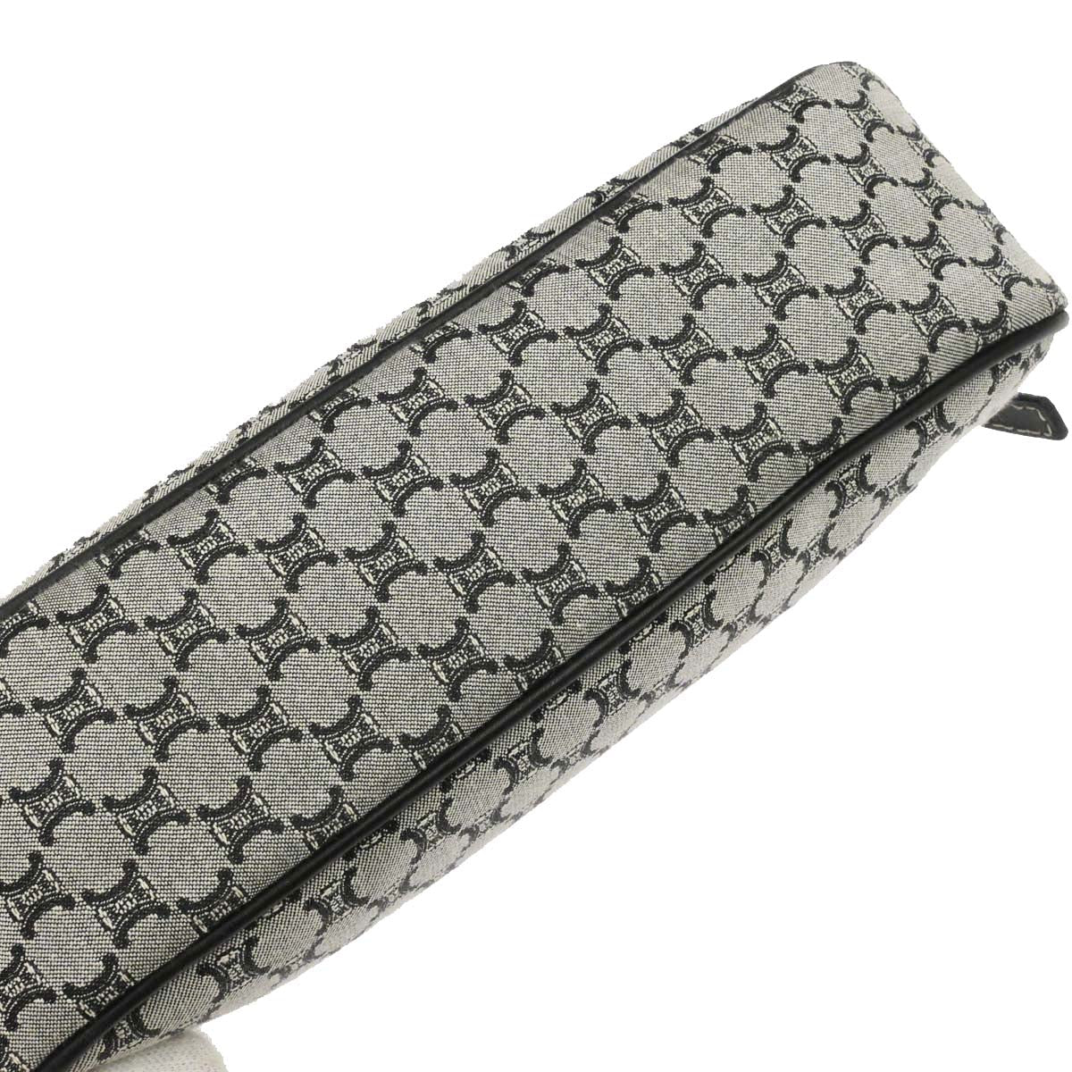 Celine Gray Black Macadam Handbag