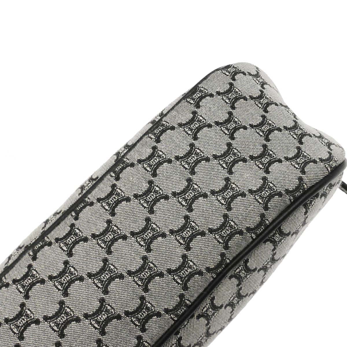 Celine Gray Black Macadam Handbag
