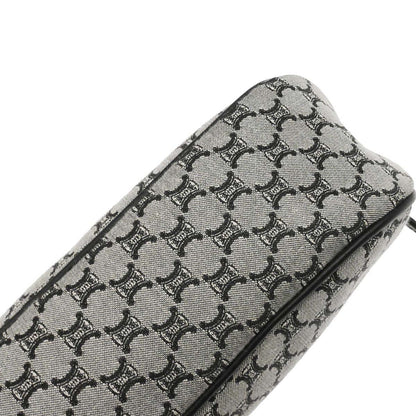 Celine Gray Black Macadam Handbag