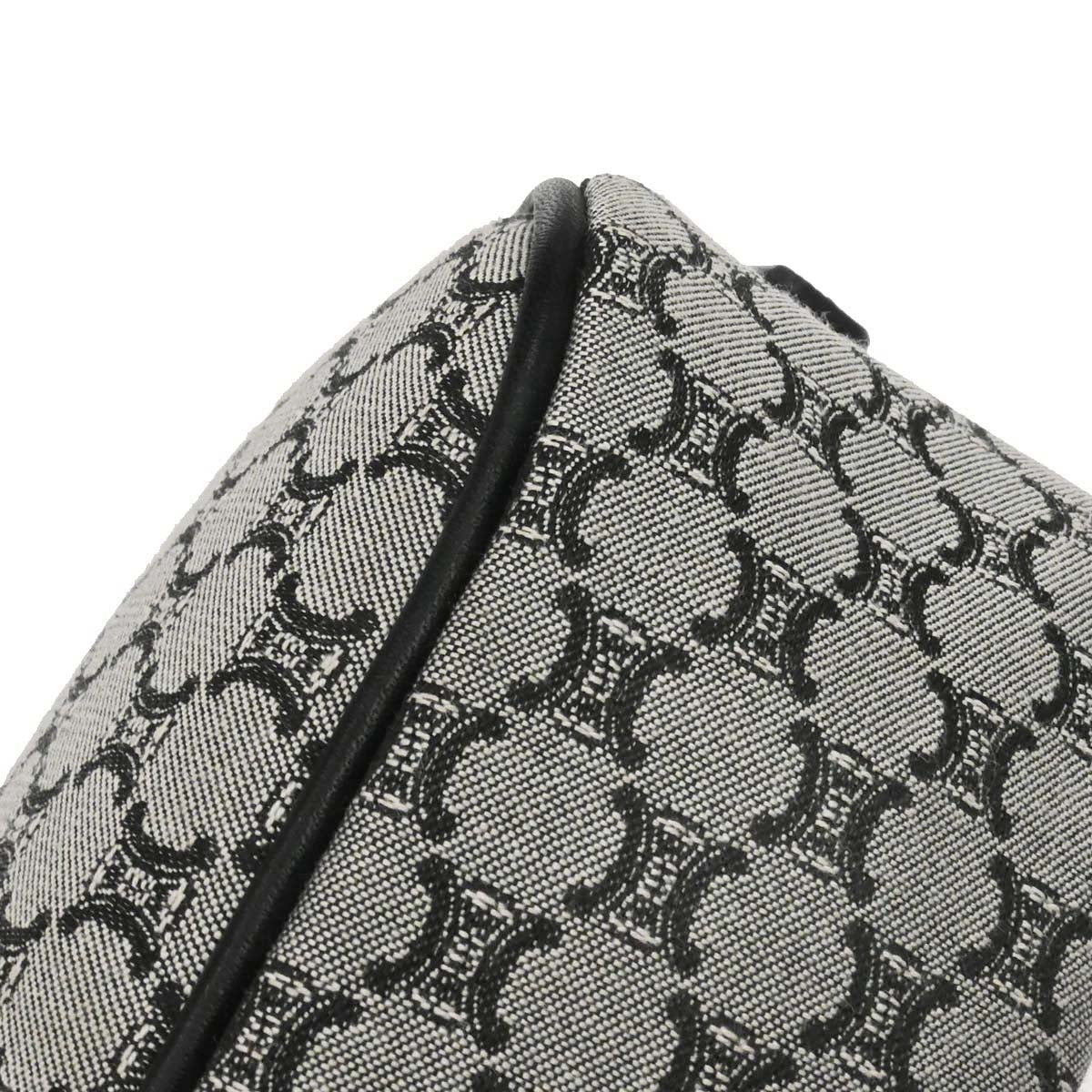 Celine Gray Black Macadam Handbag
