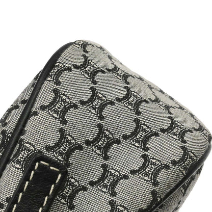 Celine Gray Black Macadam Handbag