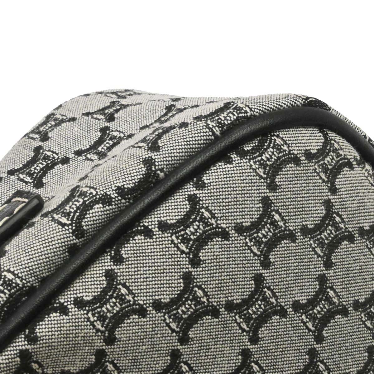 Celine Gray Black Macadam Handbag