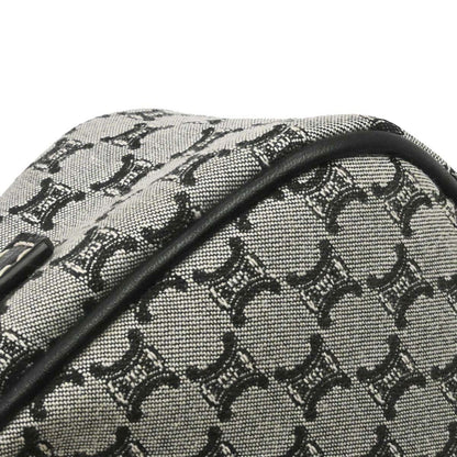 Celine Gray Black Macadam Handbag