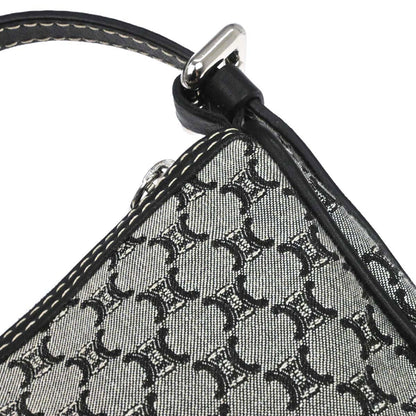 Celine Gray Black Macadam Handbag