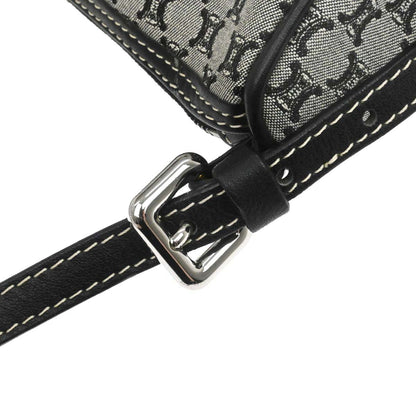 Celine Gray Black Macadam Handbag