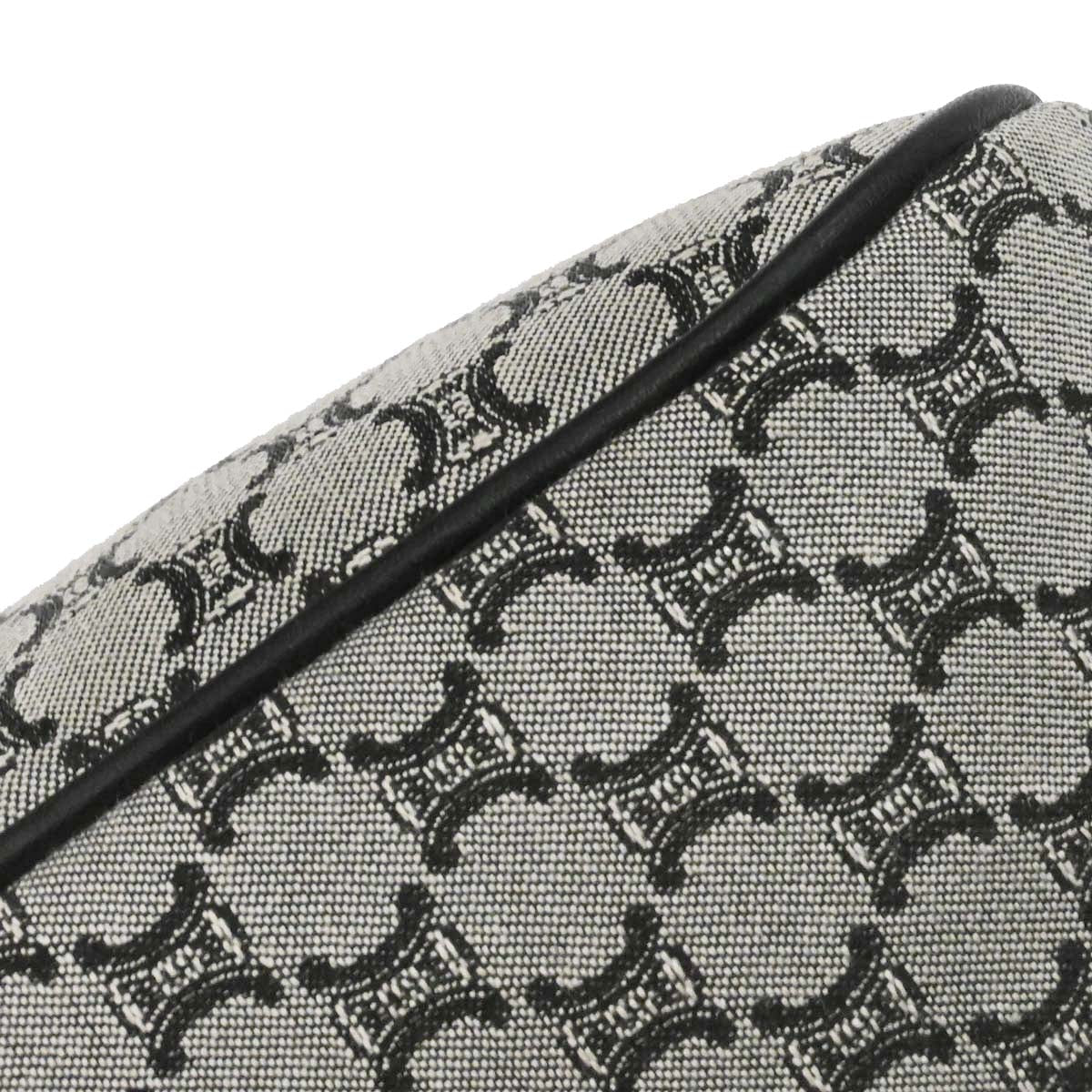 Celine Gray Black Macadam Handbag